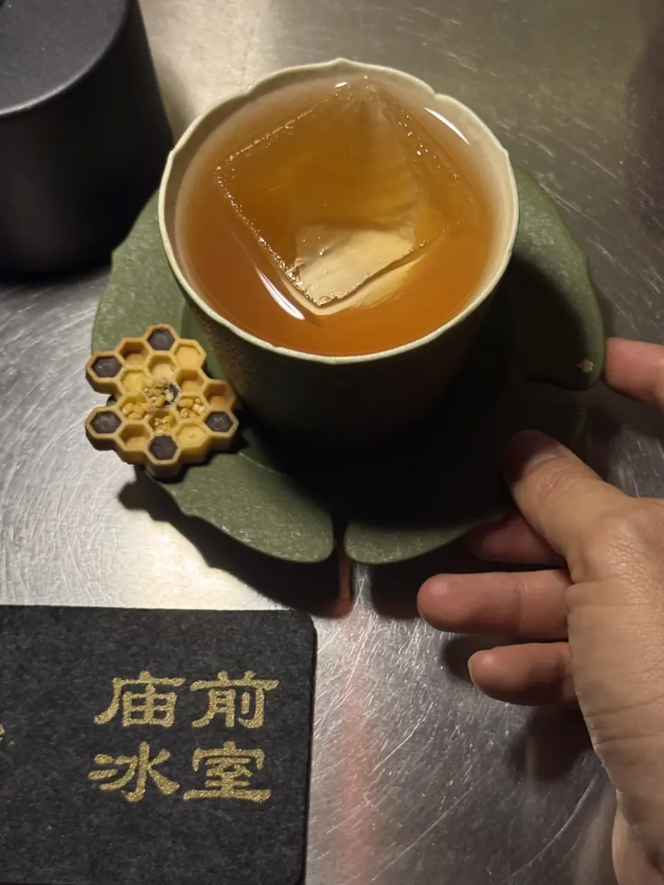 Cocktail beside a Hope & Sesame branded napkin in Guangzhou